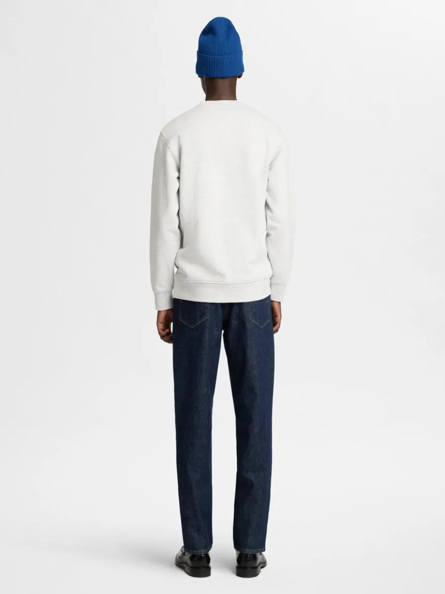 bomull_sweatshirt_5-1.webp SELECTED 100% BOMULL SWEATSHIRT Grey Best Sale