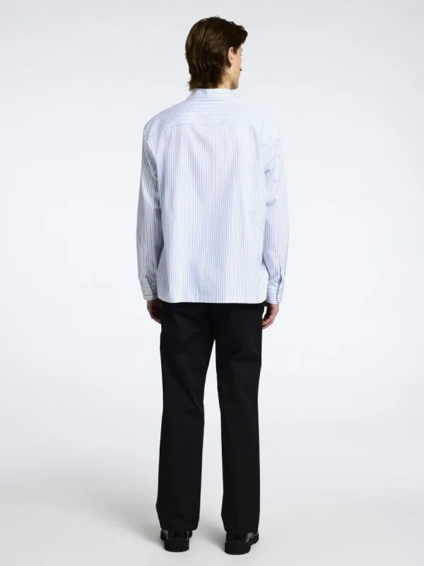 SELECTED 100% BOMULL ÖVERSKJORTA Blue Cheap