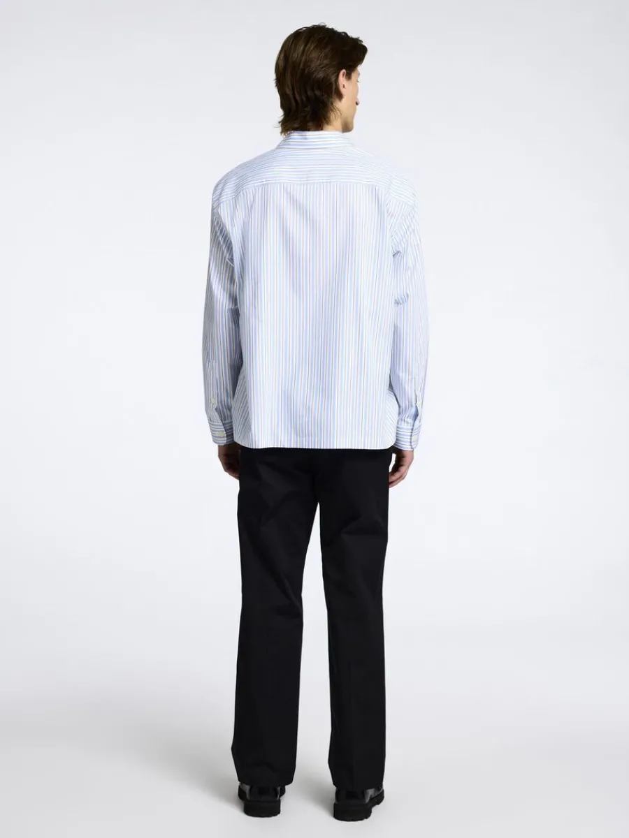 bomull_verskjorta_1-3.webp SELECTED 100% BOMULL ÖVERSKJORTA Blue Cheap