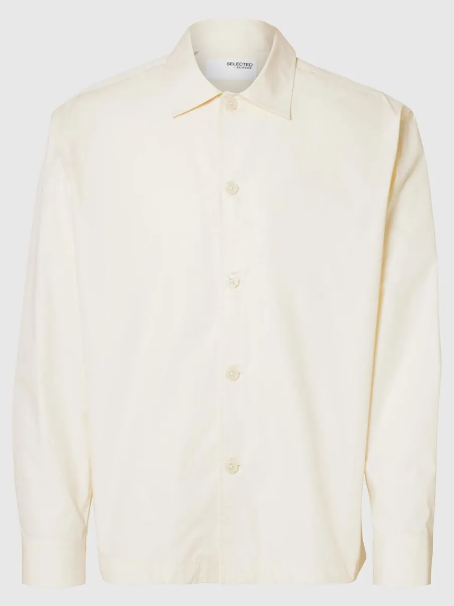bomull_verskjorta_4-1.webp SELECTED 100% BOMULL ÖVERSKJORTA Beige Clearance