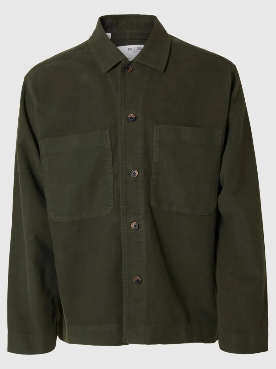 bomull_verskjorta_4-4.webp SELECTED 100% BOMULL ÖVERSKJORTA Green Fashion
