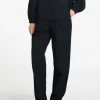SELECTED BOMULLSSYDD BYXOR MED HÖG MIDJA Black Best Sale