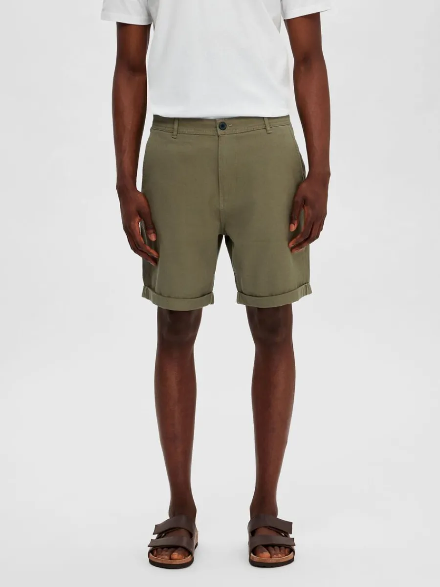 bomullssydd_chinoshorts_0.webp SELECTED BOMULLSSYDD CHINOSHORTS Green Discount