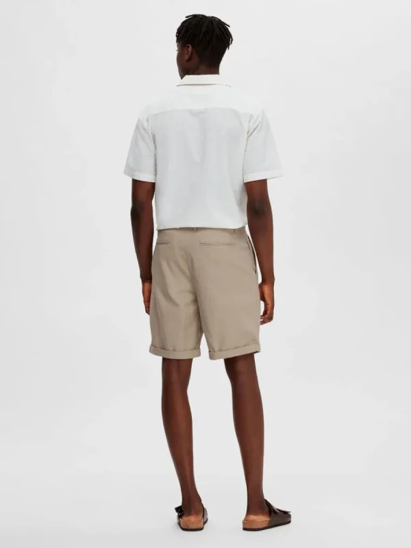 SELECTED BOMULLSSYDD CHINOSHORTS Beige Cheap