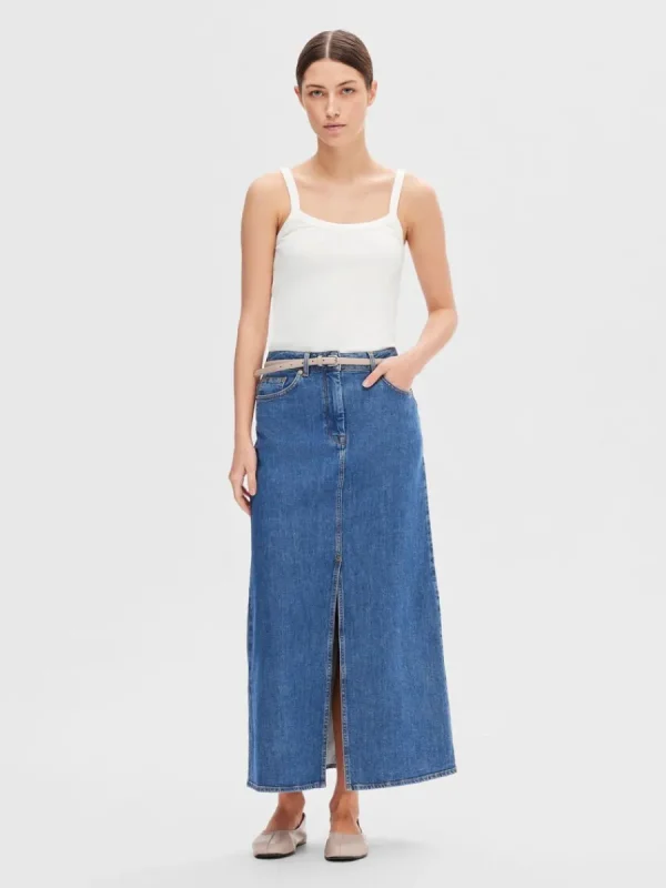 SELECTED BOMULLSSYDD LINNE White Discount