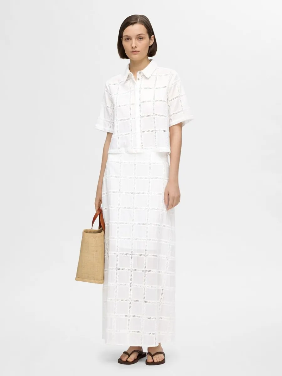 bomullssydd_maxikjol_2.webp SELECTED BOMULLSSYDD MAXIKJOL White Best