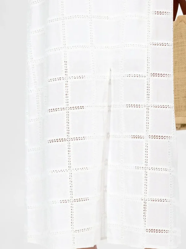 SELECTED BOMULLSSYDD MAXIKJOL White Best
