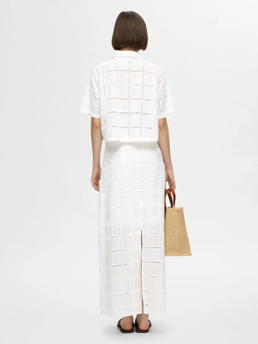 bomullssydd_maxikjol_5.webp SELECTED BOMULLSSYDD MAXIKJOL White Best