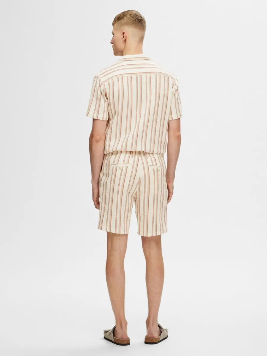 bomullssydd_shorts_5.webp SELECTED BOMULLSSYDD SHORTS Beige Discount