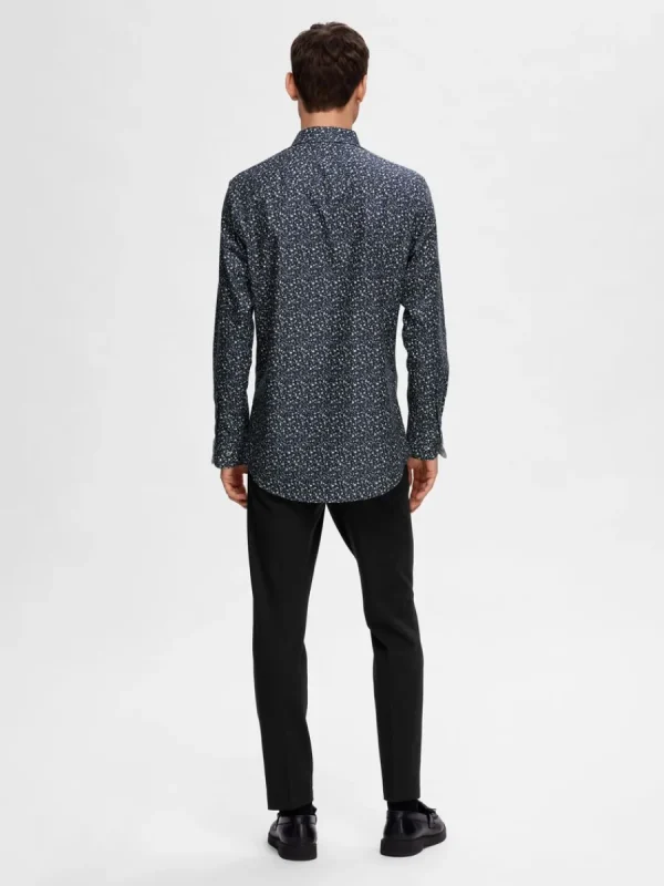 SELECTED BOMULLSSYDD SKJORTA Blue Store