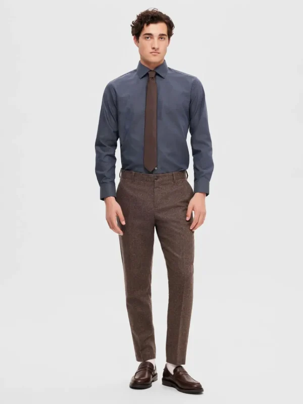 SELECTED BOMULLSSYDD SKJORTA Blue Cheap