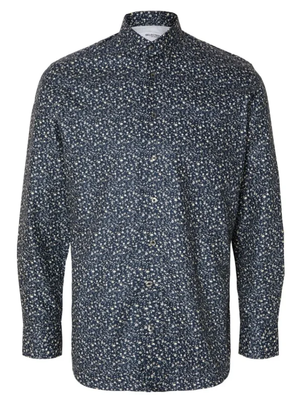 SELECTED BOMULLSSYDD SKJORTA Blue Store