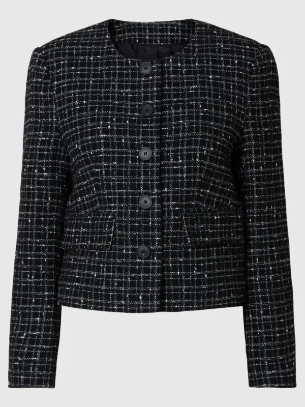 SELECTED BOUCLÉ KAVAJ Black Cheap