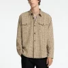 SELECTED BOXY FIT BOUCLÉ ÖVERSKJORTA Brown Outlet
