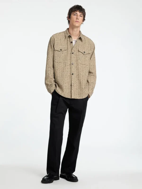 SELECTED BOXY FIT BOUCLÉ ÖVERSKJORTA Brown Outlet