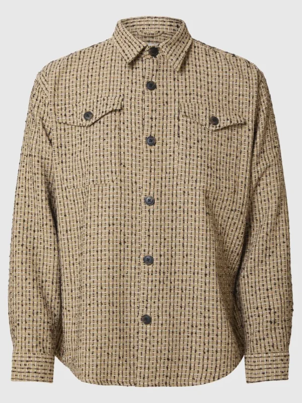SELECTED BOXY FIT BOUCLÉ ÖVERSKJORTA Brown Outlet
