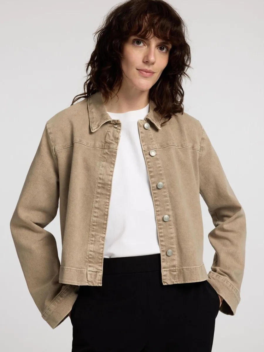 boxy_fit_jeansjacka_2.webp SELECTED BOXY FIT JEANSJACKA Beige Best