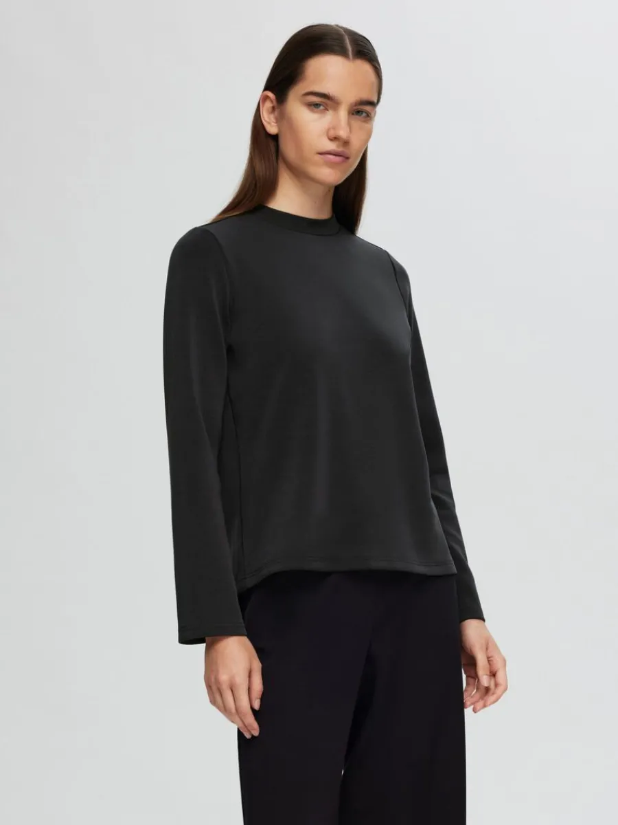 boxy_fit_lngrmad_tshirt_0-1.webp SELECTED BOXY FIT LÅNGÄRMAD T-SHIRT Black Store