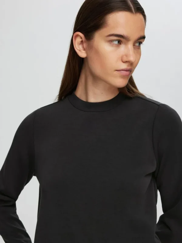 SELECTED BOXY FIT LÅNGÄRMAD T-SHIRT Black Store