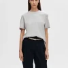 SELECTED BOXY T-SHIRT Grey Shop