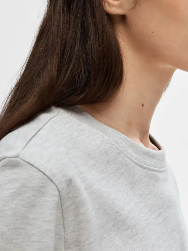 SELECTED BOXY T-SHIRT Grey Shop