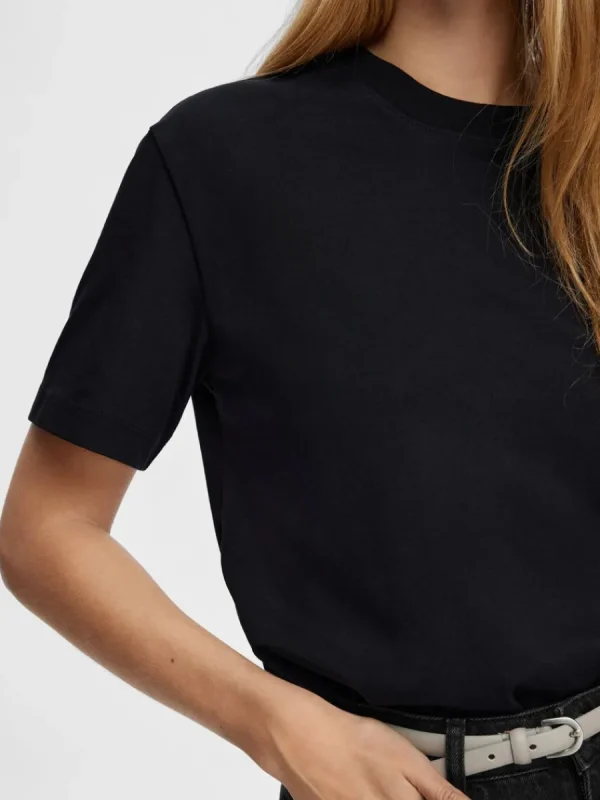 SELECTED BOXY T-SHIRT Black Cheap