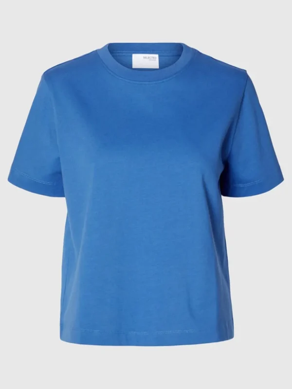 SELECTED BOXY T-SHIRT Blue Sale