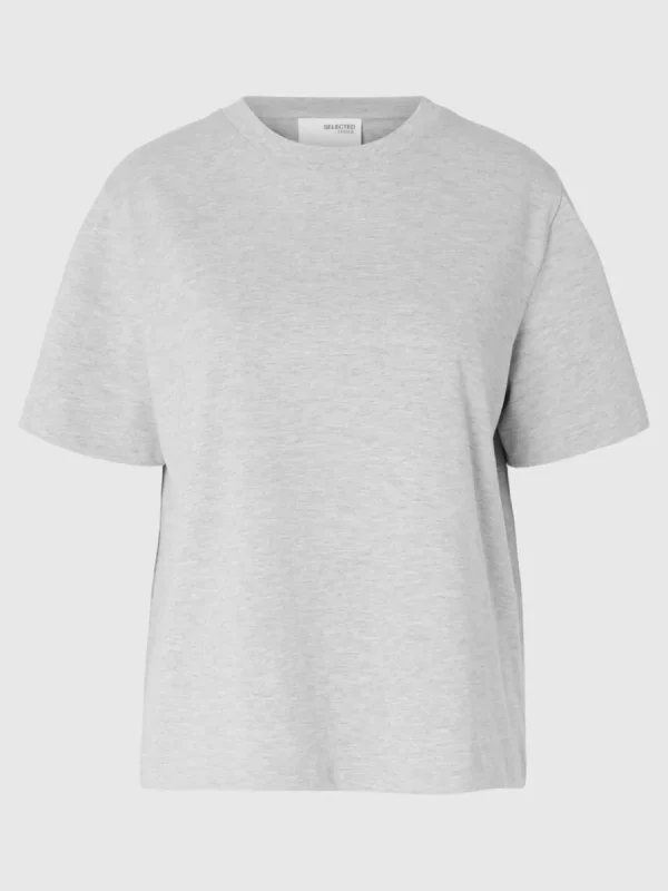 SELECTED BOXY T-SHIRT Grey Shop