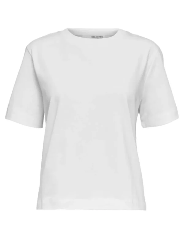 SELECTED BOXY T-SHIRT White Best
