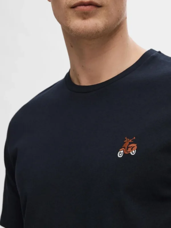 SELECTED BRODYRPRYDD T-SHIRT Blue Fashion
