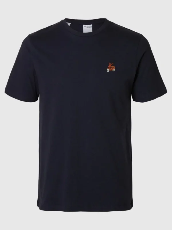 SELECTED BRODYRPRYDD T-SHIRT Blue Fashion