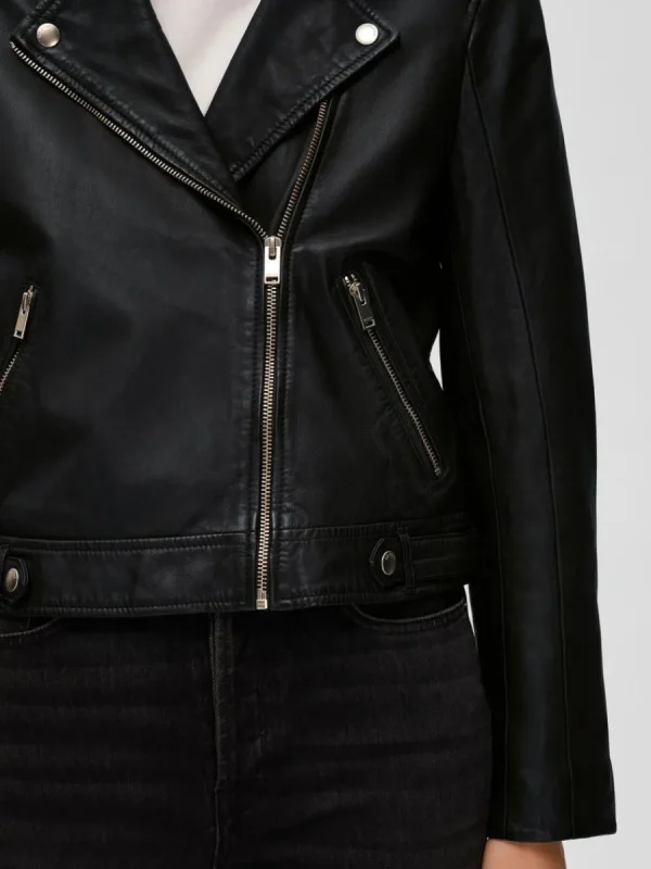 SELECTED CLASSIC LÄDERJACKA Black New