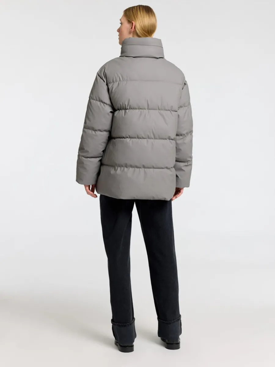 coated_vadderad_jacka_4.webp SELECTED COATED VADDERAD JACKA Grey Cheap