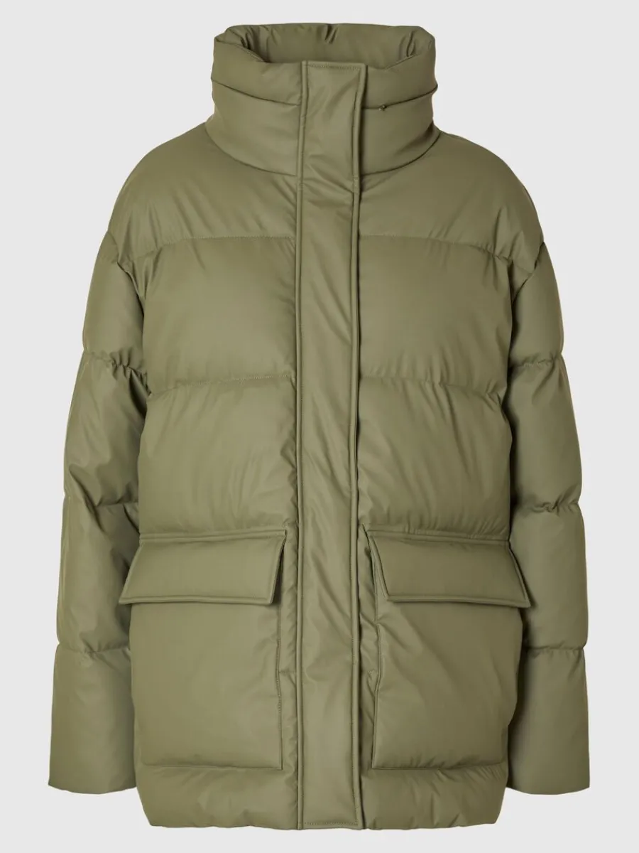 coated_vadderad_jacka_5-1.webp SELECTED COATED VADDERAD JACKA Green Fashion