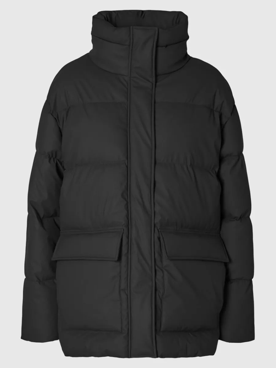 coated_vadderad_jacka_5-2.webp SELECTED COATED VADDERAD JACKA Black Outlet