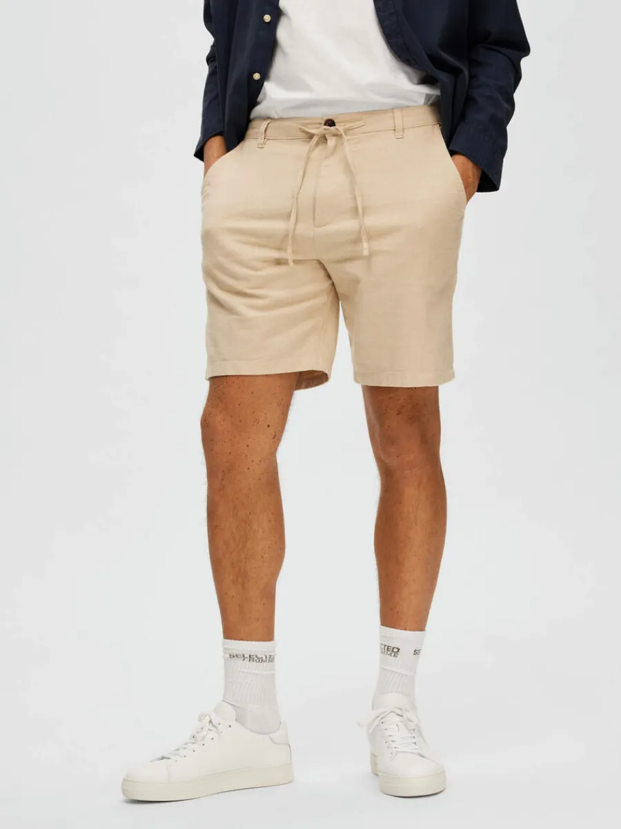 comfort_fit_shorts_0-1.webp SELECTED COMFORT FIT SHORTS Beige Cheap