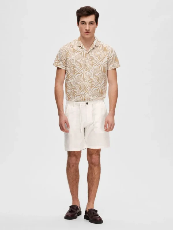 SELECTED COMFORT FIT SHORTS White Best Sale