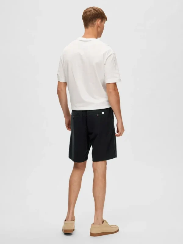 SELECTED COMFORT FIT SHORTS Black Fashion