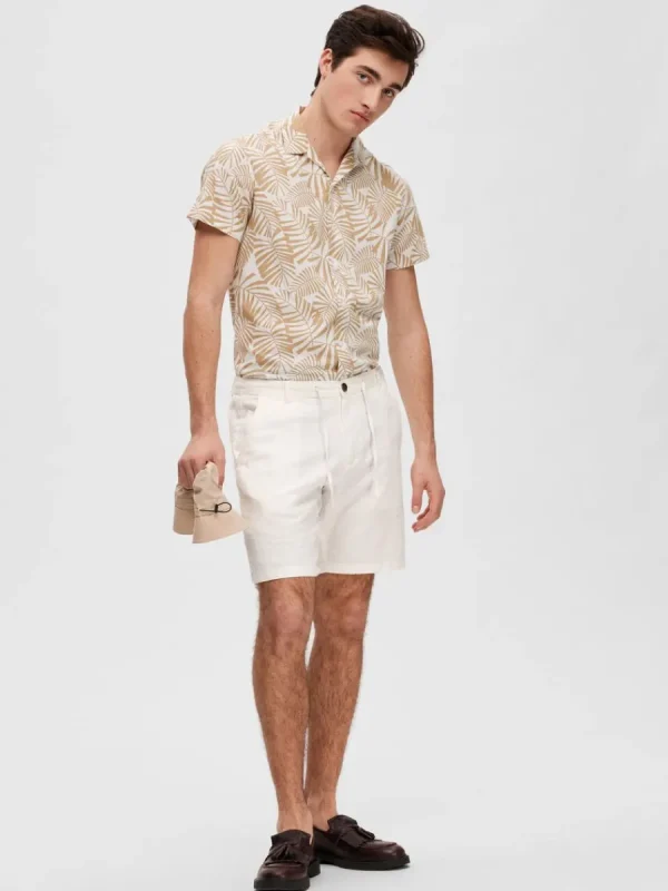 SELECTED COMFORT FIT SHORTS White Best Sale
