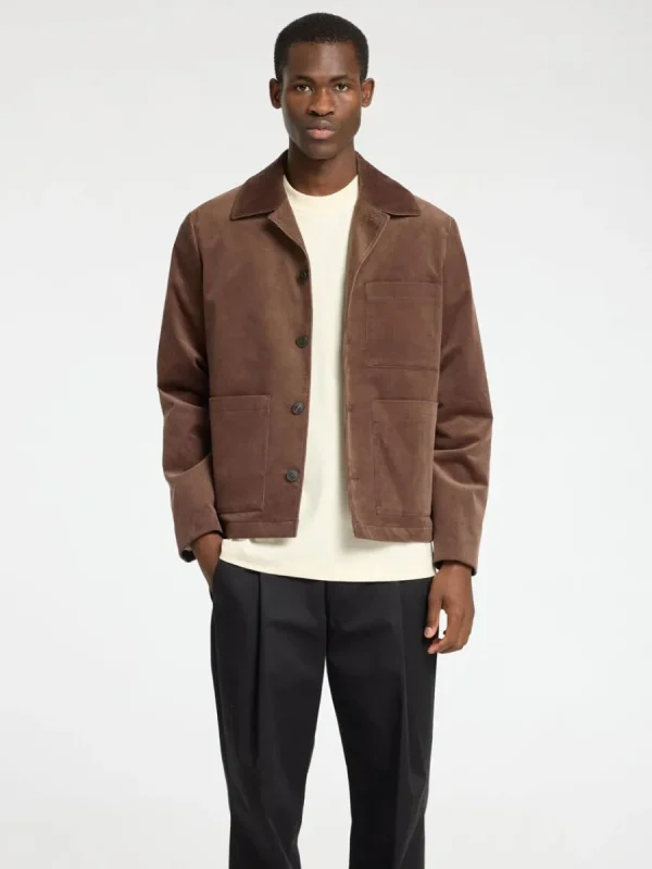 SELECTED CORDUROY KAVAJ Brown New