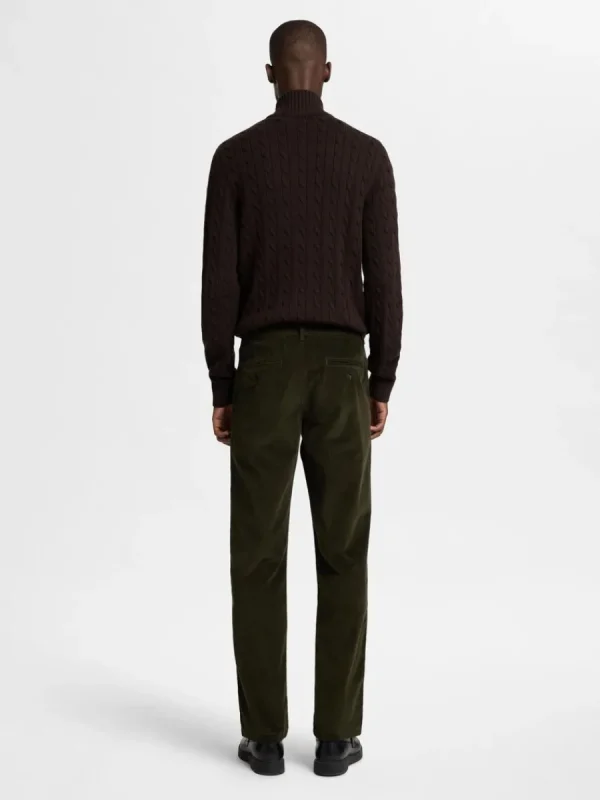 SELECTED CORDUROY RAKA BYXOR Green Online