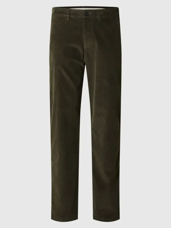 SELECTED CORDUROY RAKA BYXOR Green Online