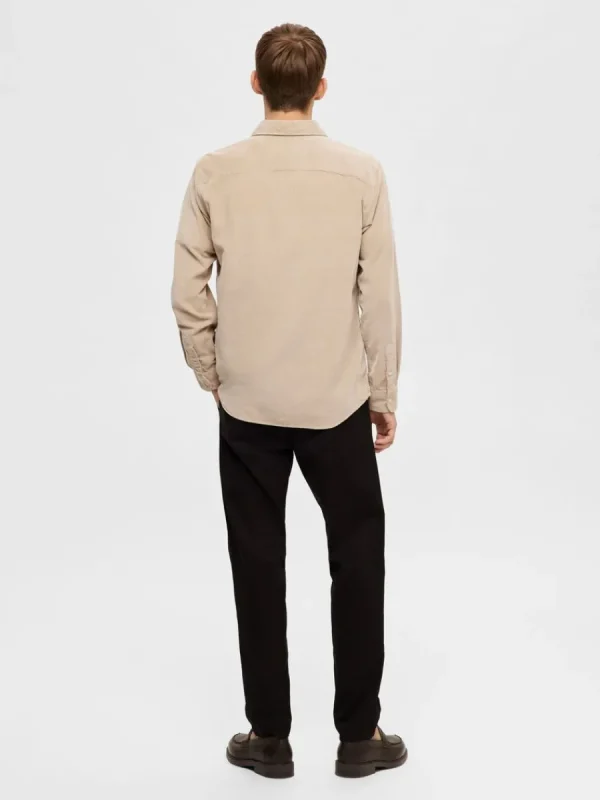 SELECTED CORDUROY SKJORTA Beige Outlet