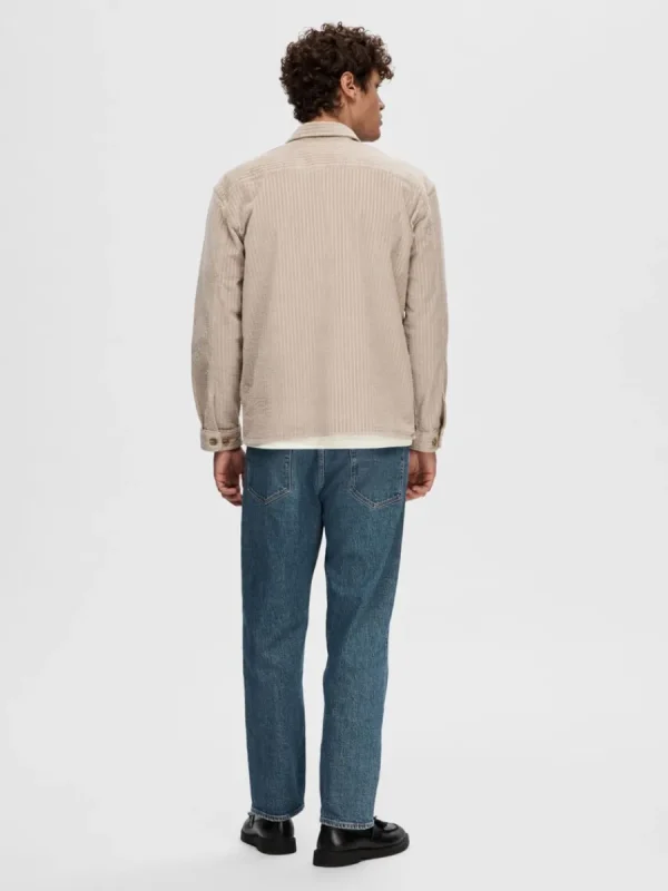 SELECTED CORDUROY ÖVERSKJORTA Beige Shop
