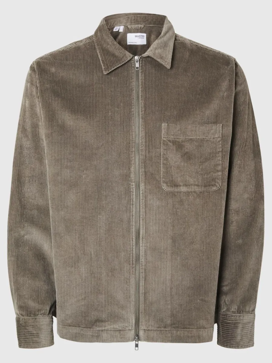 corduroy_verskjorta_4-1.webp SELECTED CORDUROY ÖVERSKJORTA Brown Cheap