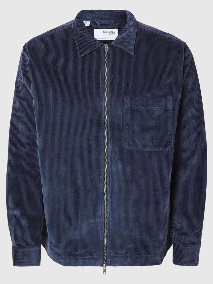 corduroy_verskjorta_4.webp SELECTED CORDUROY ÖVERSKJORTA Blue Store