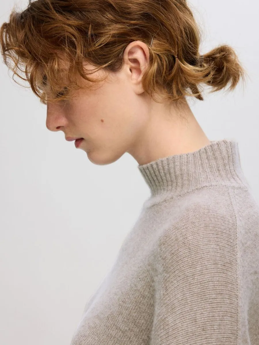 cuello_enrollado_stickad__3-2.webp SELECTED CUELLO ENROLLADO STICKAD TRÖJA Brown Online