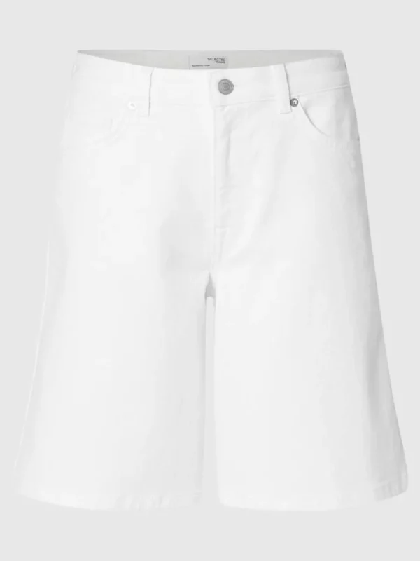 SELECTED DENIM BERMUDASHORTS White Fashion
