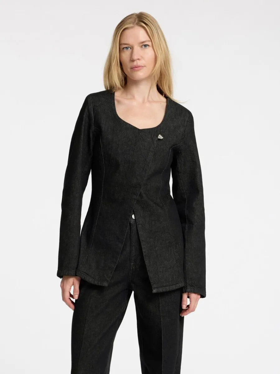 denim_kavaj_0.webp SELECTED DENIM KAVAJ Black Clearance