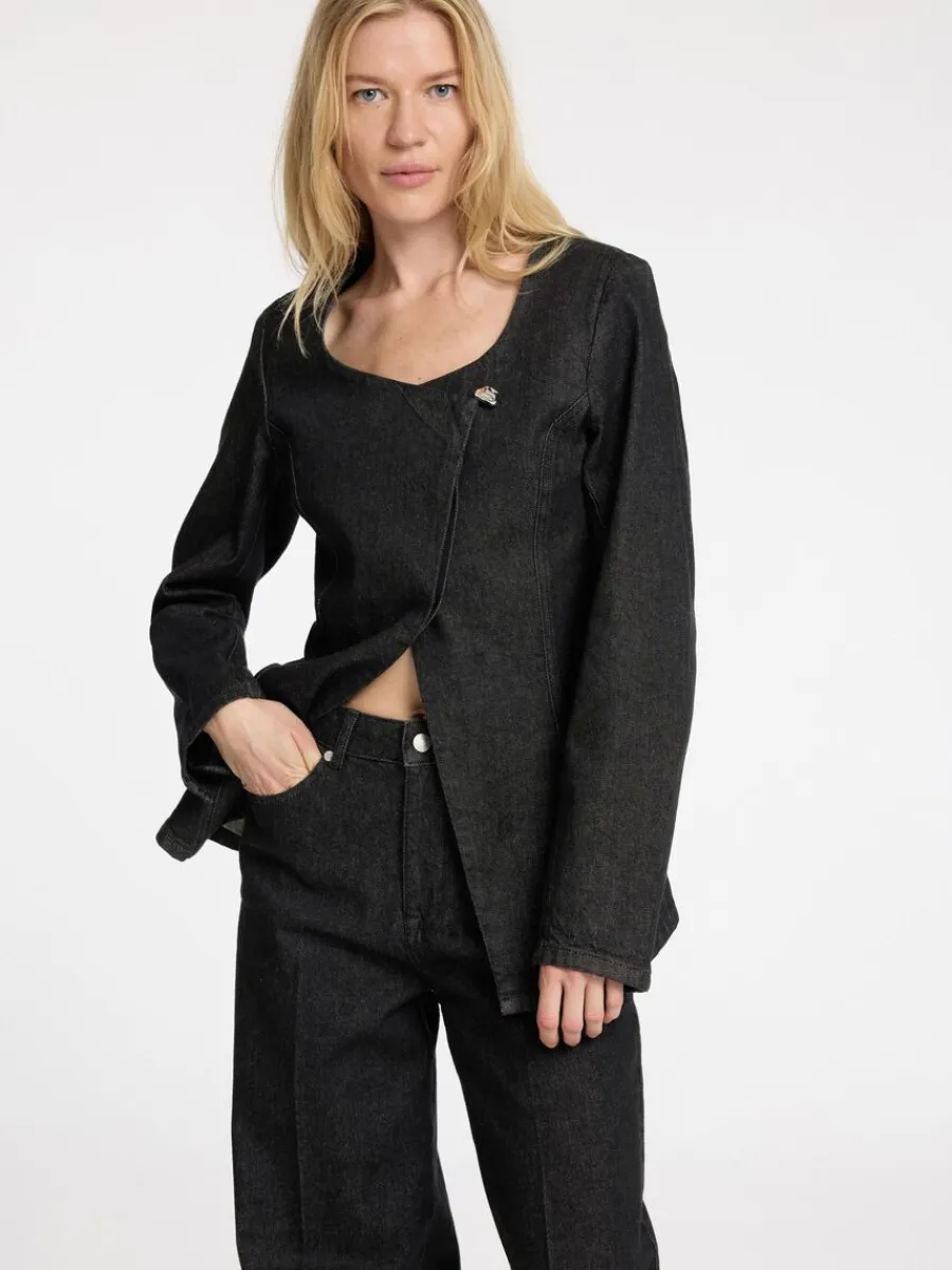 denim_kavaj_2.webp SELECTED DENIM KAVAJ Black Clearance